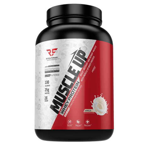 Revolutionary Supplements Post-Workout Vanilla Muscle Up Whey Protein (2lb)