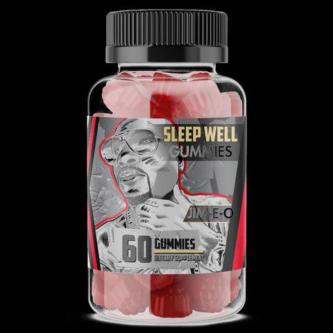 Vegan Sleep Well Gummies by Jim-E-O - black background