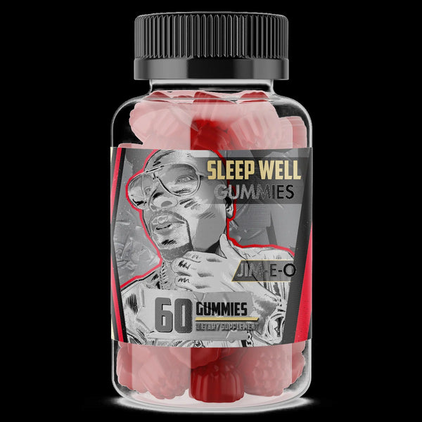Vegan Sleep Well Gummies by Jim-E-O - black background