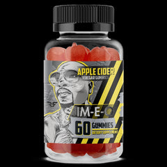 Jim-E-O Apple Cider Vinegar - Natural Energy & Metabolism Aid - black background