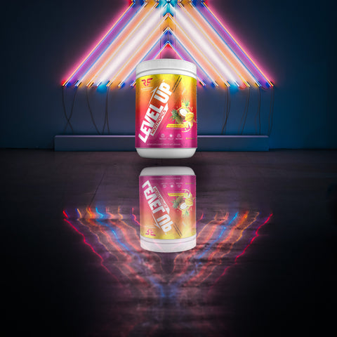 Level Up Nootropics – neon promo