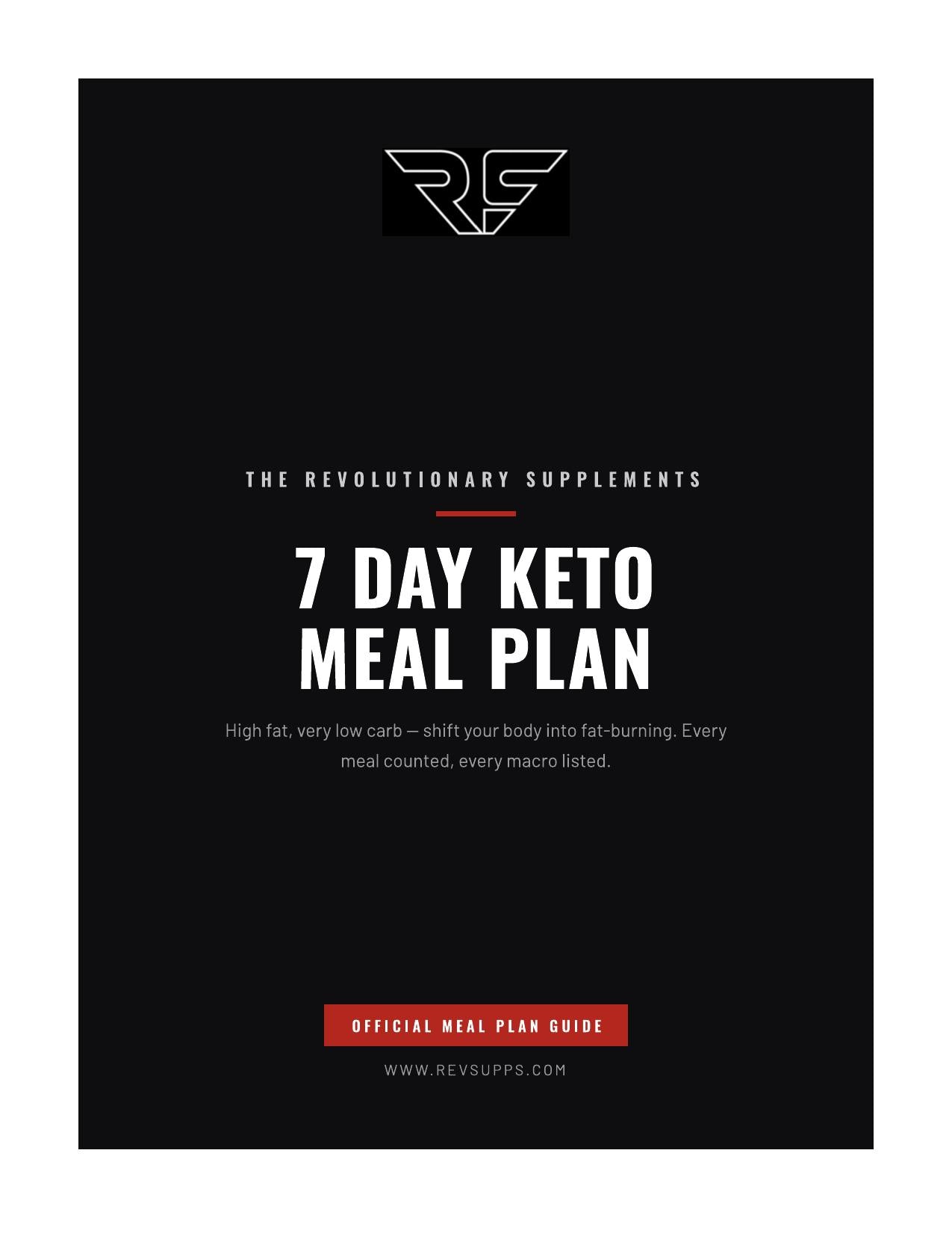 Keto plan page 1 preview