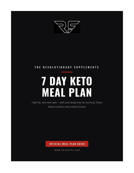 Rev Supps 7-Day Keto Meal Plan – guide cover