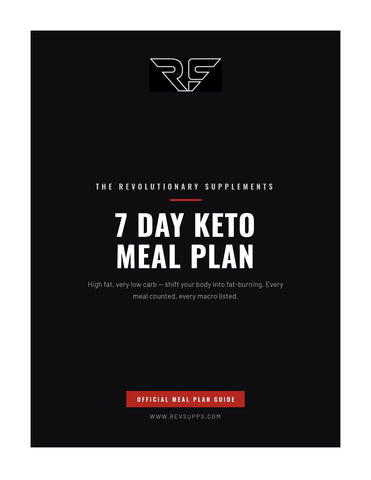 Rev Supps 7-Day Keto Meal Plan – guide cover