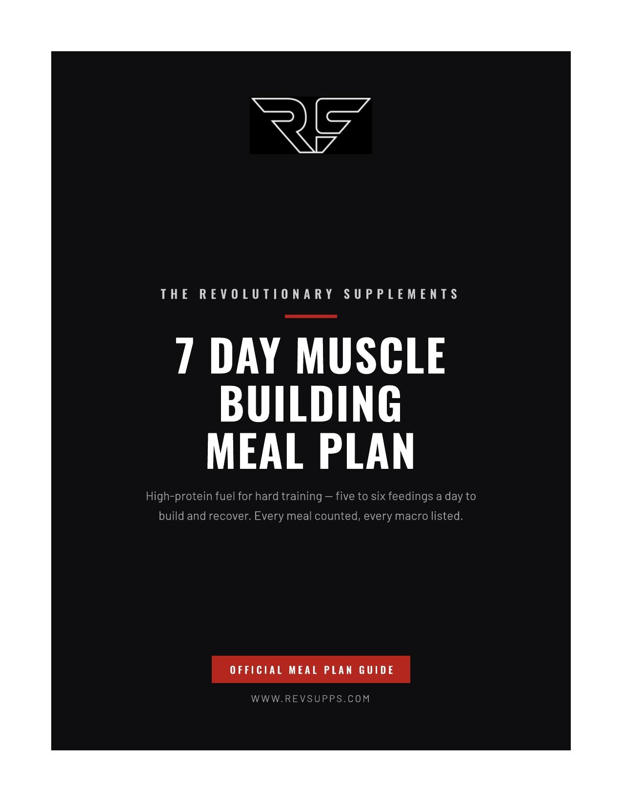 Muscle building plan page 1 preview