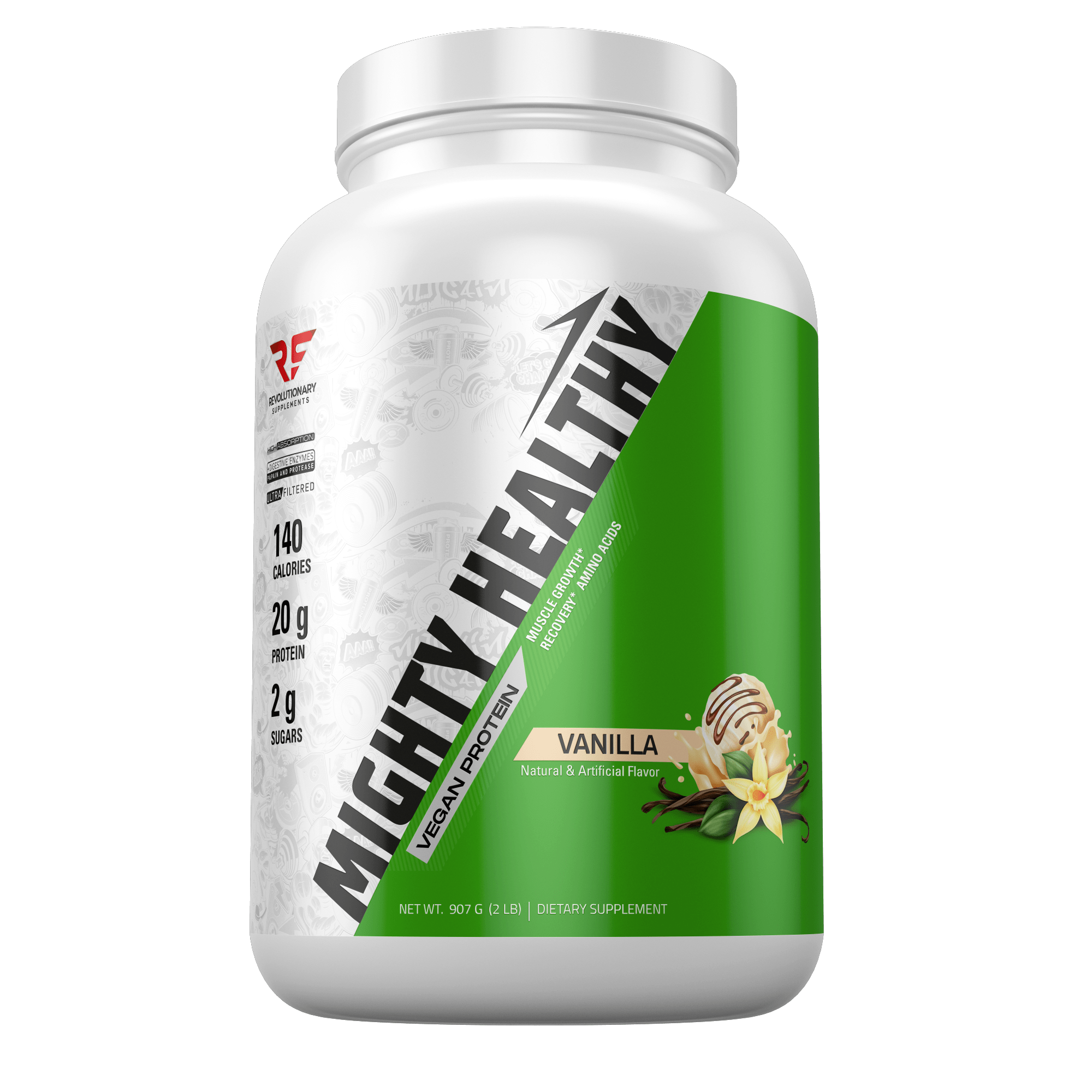 Revolutionary Supplements Mighty Healthy Vegan Protein