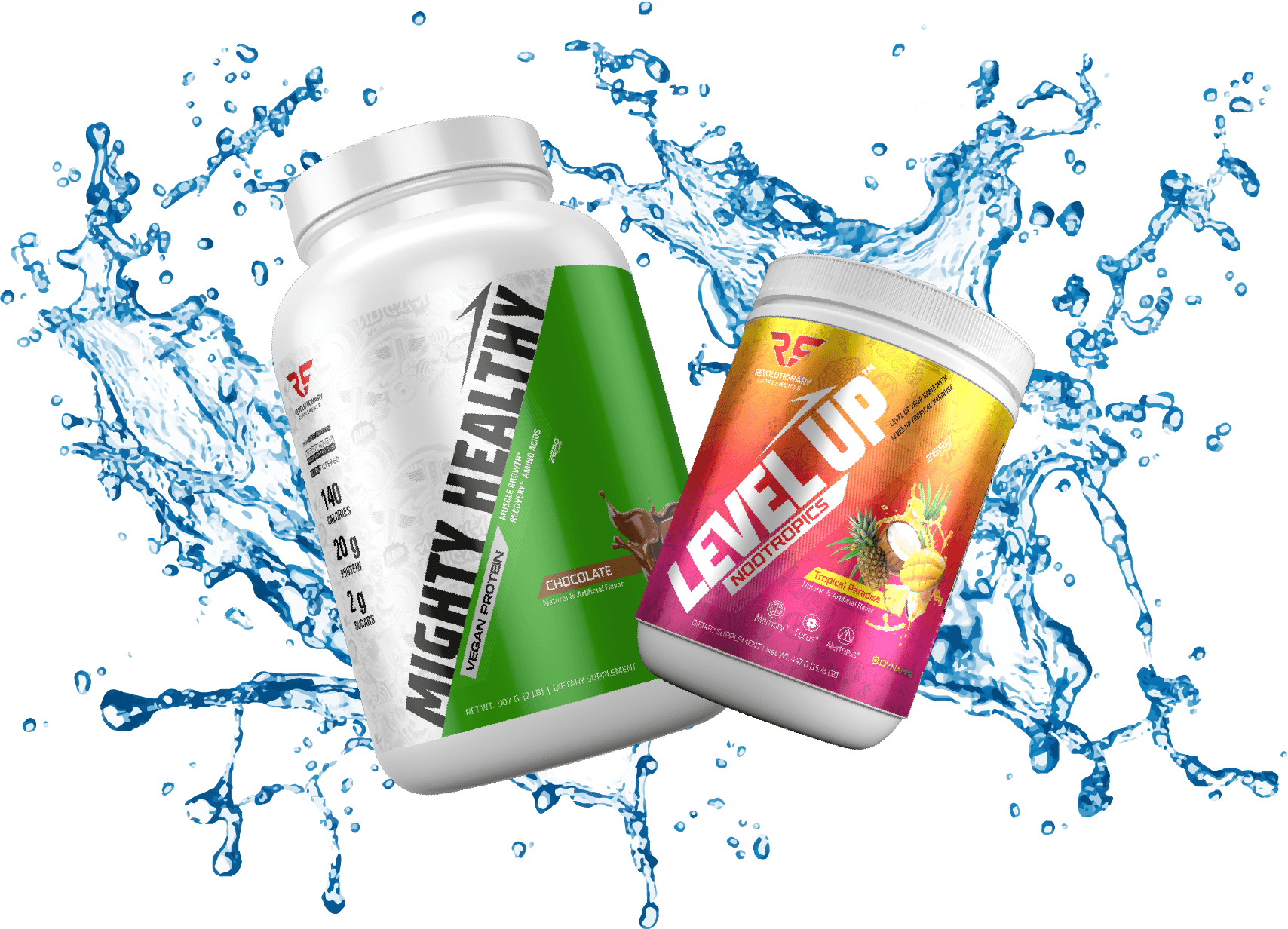Revolutionary Supplements Mighty Healthy w/ Level Up Nootropics