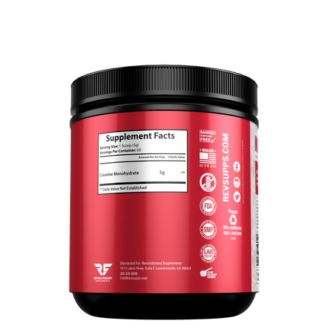 Revolutionary Supplements No Cap Monohydrate Creatine