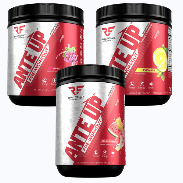Revolutionary Supplements Pre-Workout 3-pack Ante Up Pre-Workout - Premium Energy Enhancer