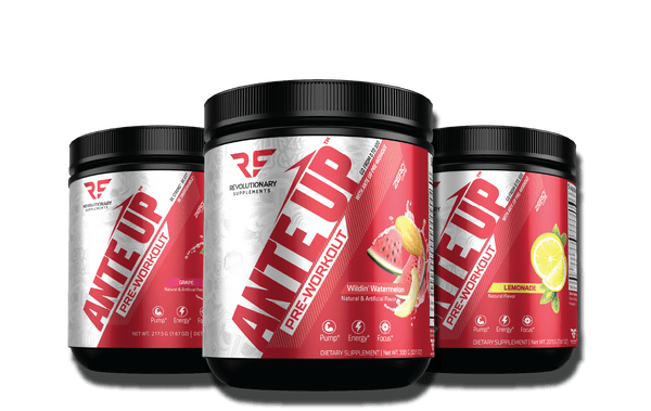Revolutionary Supplements Try Them All - Ante Up Pre-Workout (90 Day Supply)