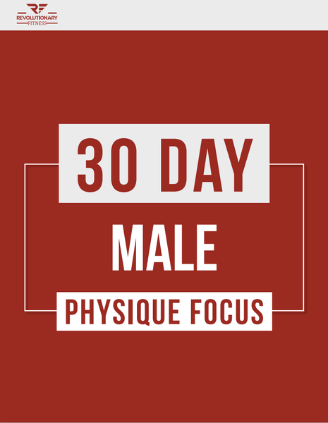 Revolutionary Supplements Workout Plan 30 Day Male Physique Focus Fitness Plan