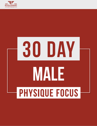 Revolutionary Supplements Workout Plan 30 Day Male Physique Focus Fitness Plan